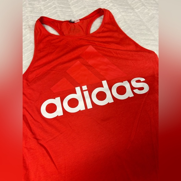 Adidas racerback tank top, girls size L red/orage - Picture 5 of 9